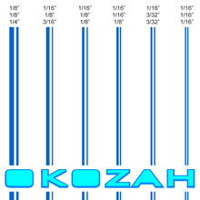 Load image into Gallery viewer, Electric blue pinstripes