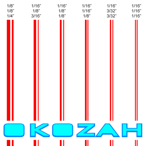 red pinstriping tape pinstripes car truck vehicle automotive vinyl decals stickers