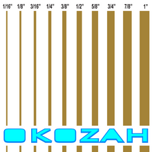 Load image into Gallery viewer, Gold pinstripe