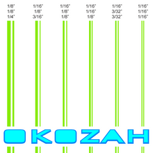 Load image into Gallery viewer, Laser lime green pinstripes
