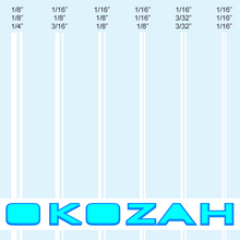 Load image into Gallery viewer, Matte white pinstripes