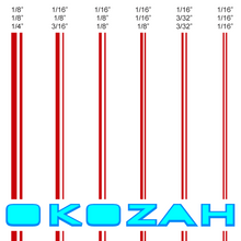 Load image into Gallery viewer, Red pinstripes