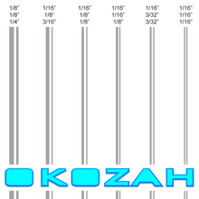 Load image into Gallery viewer, Silver pinstripes