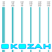 Load image into Gallery viewer, Turquoise pinstripes